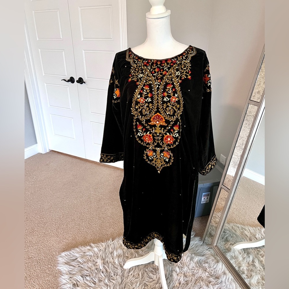 Black Velvet Kurti